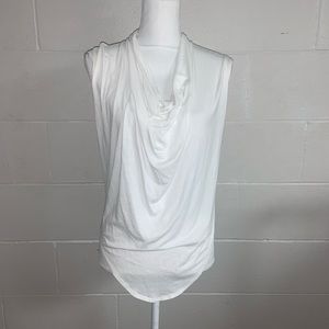 Helmet Lang cowl neck sleeveless top